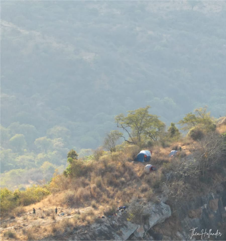 A remote camp on the slopes of the Nyiro Mountains