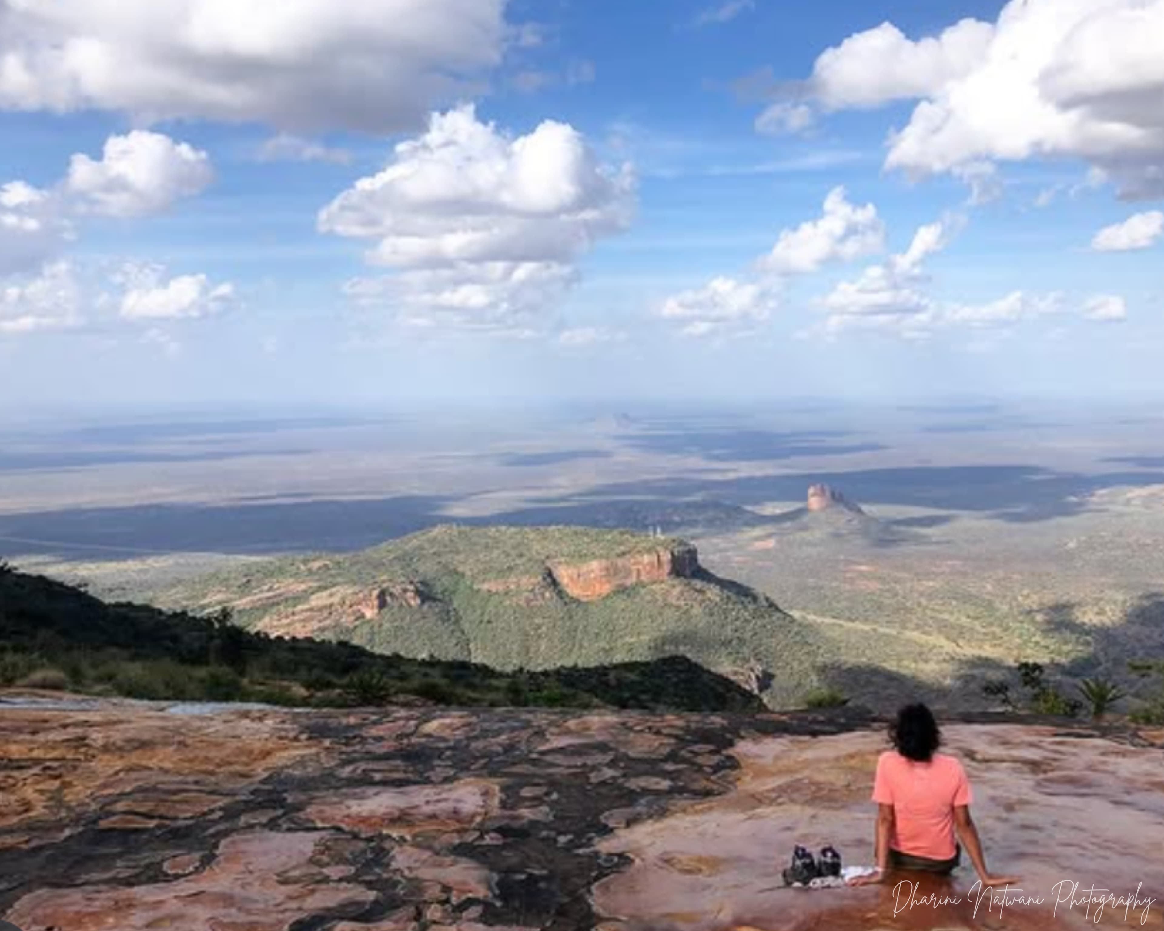 Reflecting on the top of Mount Olelokwe